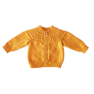 【阿娴编】宝宝开衫无领儿童毛衣DIY材料包棒针视频