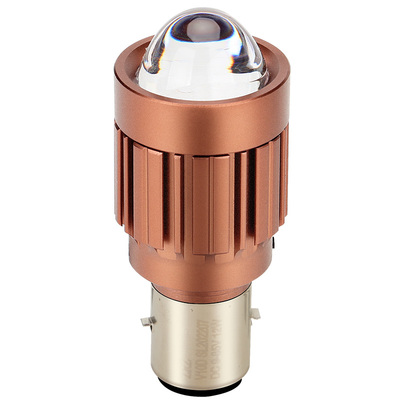 石栏摩托车LED大灯带透镜双爪