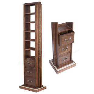 CD架子了凡机架实木DVD柜子唱片收纳盒碟片桌面摆放架cd架收纳盒