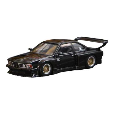 宝马E24 635 CSi车模 SW 1:64 Sharknose改装黑 仿真合金汽车模型