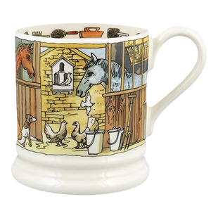 Emma Bridgewater中号马克杯 马厩里咖啡杯釉下彩emmabrigewater