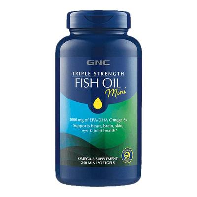 gnc进口omega3深海鱼油DHA