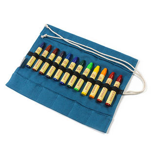 华德福生活馆 史都曼Stockmar安全无毒绘画蜡棒笔12色布袋装