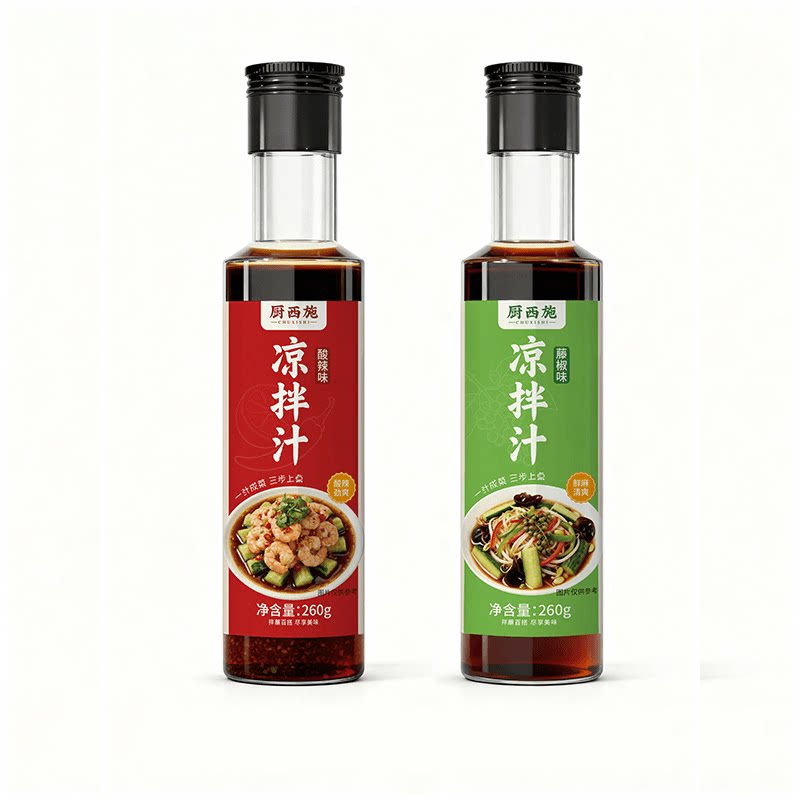 厨西施藤椒酸辣凉拌汁260g家用