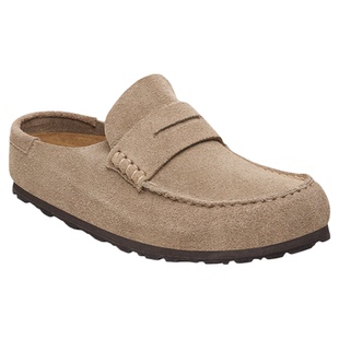 BIRKENSTOCK勃肯德国进口男女款牛皮绒面革软木Naples包头拖鞋