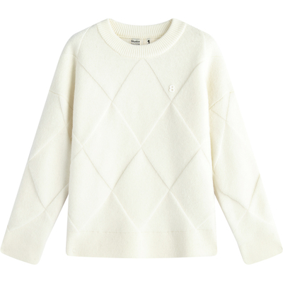 Studio1till8菱形格纹毛衣