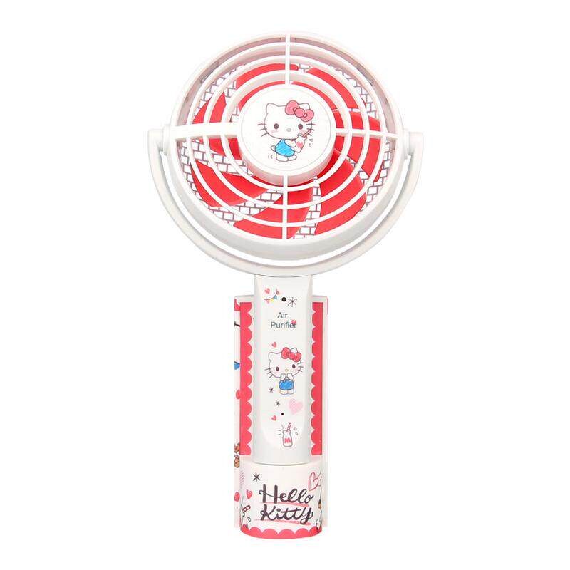 hellokitty小风扇小型桌面手持负离子空气净化静音办公室桌上工位便携式随身学生上课充电小电风扇2026新款