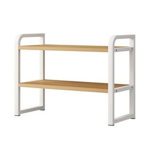 可调层高置物架桌面收纳神器多层书架办公室分层柜学生桌上储物架