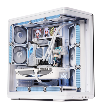 爱国者星璨辰机箱副屏曲面玻璃海景房ATX电脑机箱台式主机360水冷