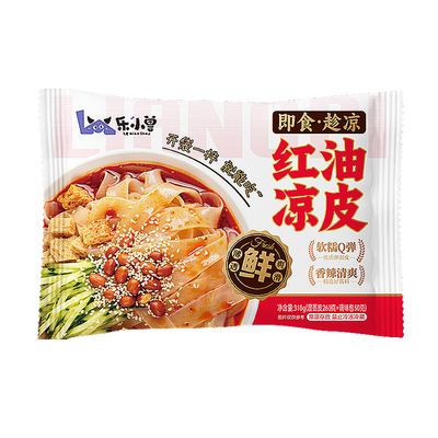 开袋即食鲜凉皮红油麻酱免煮免蒸