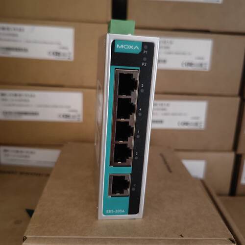 议价MOXA EDS-205A 顺丰包邮 5口百兆非网管交换机 现货 质保5年