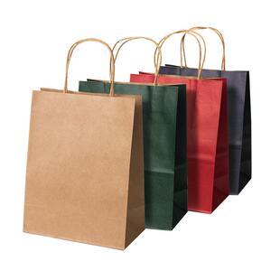 牛皮纸袋手提袋定制咖啡奶茶外卖打包袋烘焙包装袋子礼品袋印logo