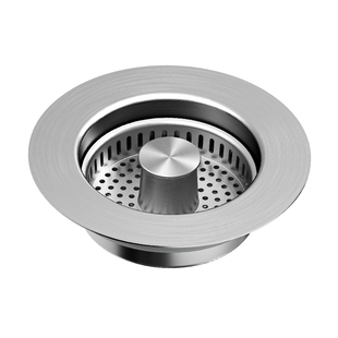 浅不锈钢厨房水槽过滤网洗菜盆洗碗池漏水塞通用款弹跳芯下水器