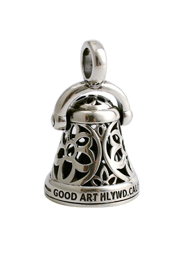 一休老银匠镂空樱花铃铛潮流吊坠