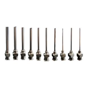 精密不锈钢点胶针头点胶针嘴针咀金属点胶机针头平口金属针 1英寸