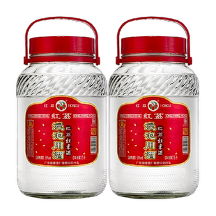 红荔牌清雅白酒红米酒50度5L*2玻璃瓶装家用浸泡自酿药材酒粮食酒