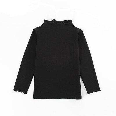 黑色春秋薄款儿童宝宝内搭打底衫