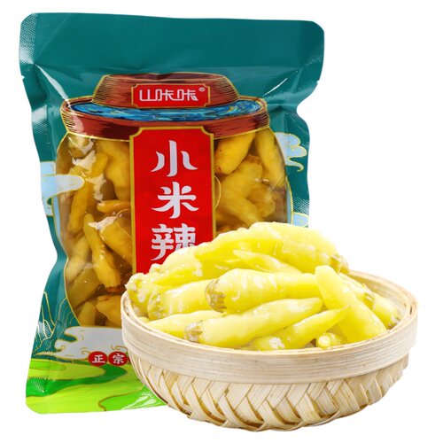新鲜小米辣泡椒特辣泡红椒野山椒商用泡菜母水凤爪调料袋装4斤