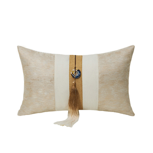 定制中式红木靠垫新中式长方形抱枕套中国风沙发腰枕床头靠枕套