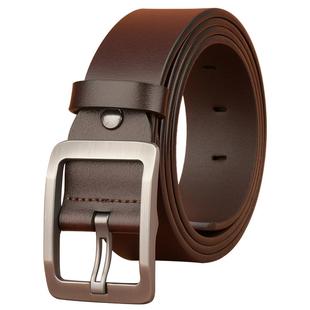 啄木鸟皮带男款真皮年轻人裤带休闲潮流简约针扣牛皮青年腰带正品