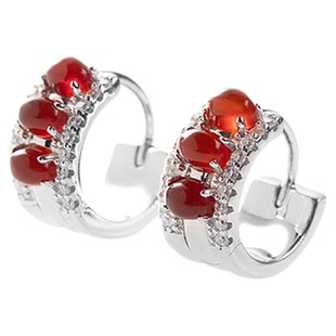 一川月白【玫瑰星云耳环】时尚气质纯银耳环简约百搭高级感耳饰