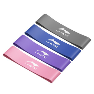 李宁男士健身弹力带练腿深蹲练臀阻力力量训练10/15/20/30磅拉伸