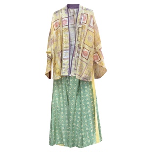 十里七巷 向日葵 飞机袖开衫宋制上衣改良破裙半身裙原创汉服套装