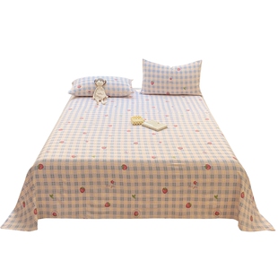 a类母婴级双层纱床单单件学生宿舍被单三件套非全棉纯棉2025新款3