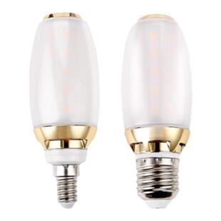 力能明星9W吉星5W磨砂球泡圆柱泡E14/E27螺旋口家用水晶吊灯光源