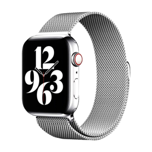 适用苹果applewatchS11手表s10表带夏季透气金属iwatch6米兰尼斯表带9腕带se渐变运动8女士ultra3新款7男款54