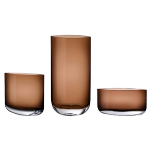 土耳其NUDE进口 Blade花瓶水晶玻璃创意家居玄关摆件手工轻奢花器