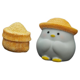 招米小鸡汽车中控台屏幕车载装饰品车内摆件可爱风治愈系小摆件