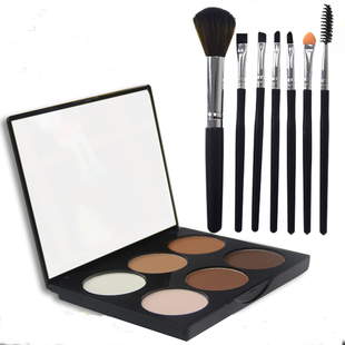 美茜儿立体六色修容粉饼高光阴影瘦脸粉鼻影眉粉修容盘组合初学者