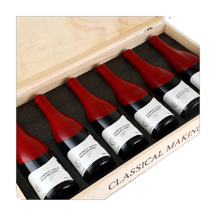 法国原酒进口热红酒蜡封式西拉干红葡萄酒过新年货送礼盒750ml*6