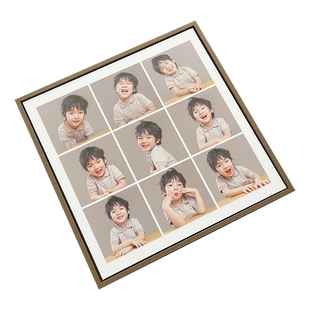 三四六九宫格相框宝宝儿童情侣家庭diy定制摆台洗照片创意礼物