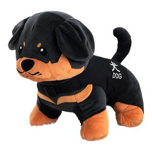 蜀黍家罗威纳警犬玩偶警察玩具公仔大号抱枕礼物可爱毛绒娃娃