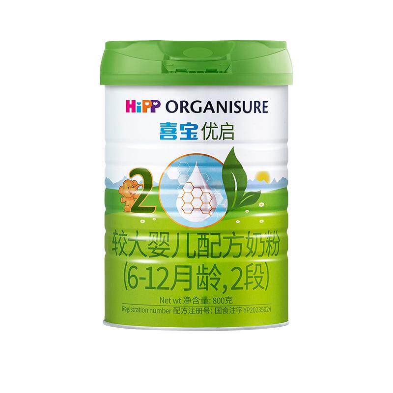 喜宝培心婴儿配方奶粉2段800g*6