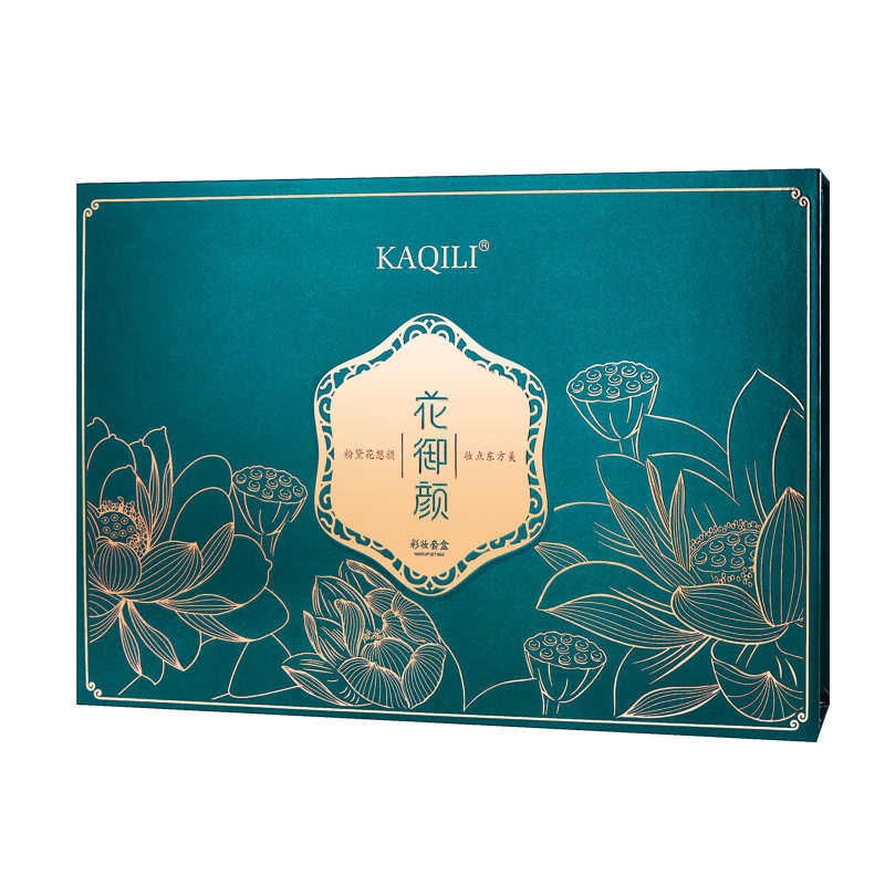 卡琪丽花御颜十件套彩妆套盒高端七夕礼物新手化妆品口红套装礼盒