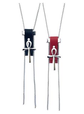 领带项链CHERIENIU头层牛皮