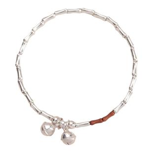 庆祥泰925纯银中考高考试上岸竹节手链金榜题名银首饰手串礼物女