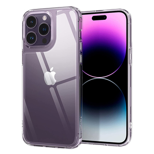 Spigen 适用于苹果iPhone14手机壳14Pro Max透明玻璃14plus全包防摔tpu高档外壳max保护套新款男女气囊