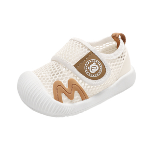 学步鞋男宝宝凉鞋夏季网鞋婴儿鞋子软底1一2-3岁网面透气凉鞋男童