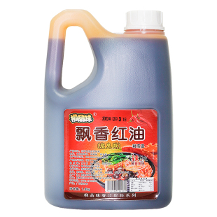 柳品味飘香红油餐饮装火锅凉拌菜螺蛳粉配料红辣椒油1800克包邮