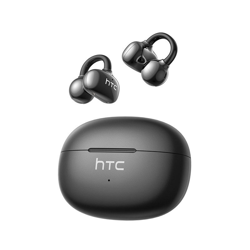 HTC无线NE55蓝牙耳机运动降噪音乐游戏长续航户外夹耳式蓝牙耳机