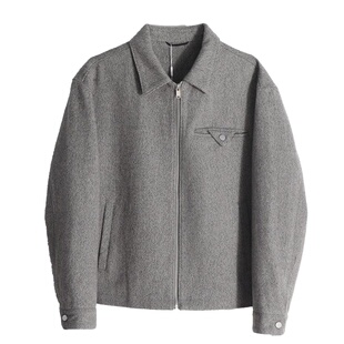 Mind Bridge单面呢羊毛呢大衣男秋冬季商务休闲短款翻领夹克外套