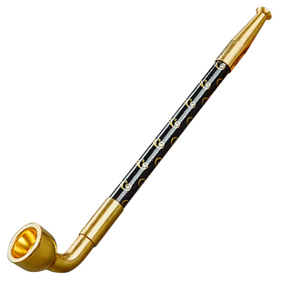 实木烟斗老式烟袋锅子老式黄铜传统老烟枪烟嘴手工烟斗男士烟丝斗