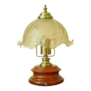 充电台灯复古美式氛围床头灯轻奢手提创意中古触摸实木卧室小夜灯