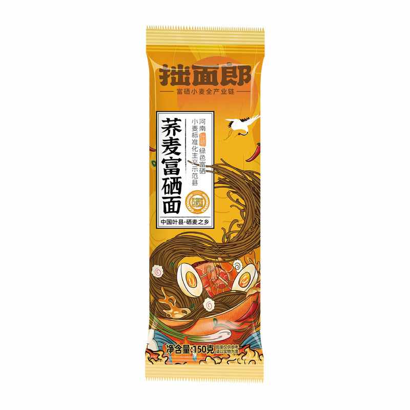 拙面郎富硒荞麦挂面速食代餐饱腹