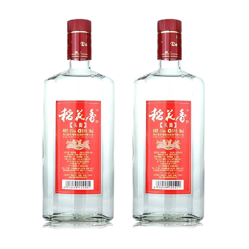 稻花香45°头曲白酒500ml×12瓶