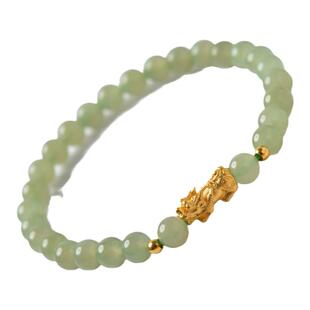 和田玉手串冰晴水晶玛瑙翡翠玉石黄金貔貅手链散珠子吊坠项链手镯